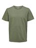 SLHMORGAN STRIPE SS O-NECK TEE NOOS deep lichen green