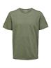 SLHMORGAN STRIPE SS O-NECK TEE NOOS deep lichen green