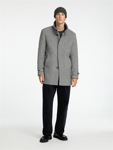 SLHNEW REUBEN COAT NOOS light grey melange