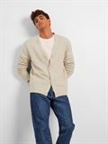 SLHRAI LS KNIT BUTTON CARDIGAN oatmeal
