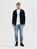SLHRAI LS KNIT BUTTON CARDIGAN sky captain