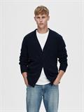 SLHRAI LS KNIT BUTTON CARDIGAN sky captain
