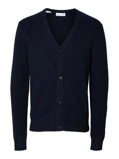 SLHRAI LS KNIT BUTTON CARDIGAN sky captain