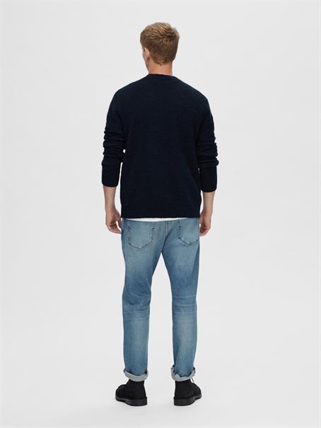 SLHRAI LS KNIT BUTTON CARDIGAN sky captain