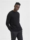 SLHRAI LS KNIT CREW NECK NOOS black