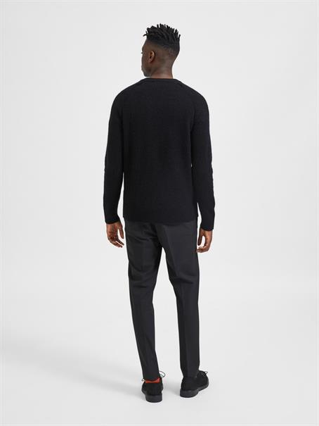 SLHRAI LS KNIT CREW NECK NOOS black