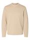 SLHRAVI LS KNIT STRUCTURE CREW NECK NOOS oatmeal