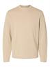 SLHRAVI LS KNIT STRUCTURE CREW NECK NOOS oatmeal