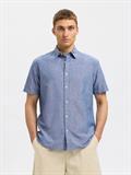 SLHREG-SUN SHIRT SS NOOS medium blue denim