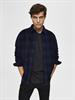 SLHREGADRIAN SHIRT LS AOP W dark blue