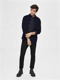 SLHREGADRIAN SHIRT LS AOP W dark blue