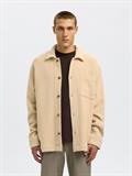 SLHREGFRED STRUCTURED OVERSHIRT egret