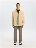 SLHREGFRED STRUCTURED OVERSHIRT egret