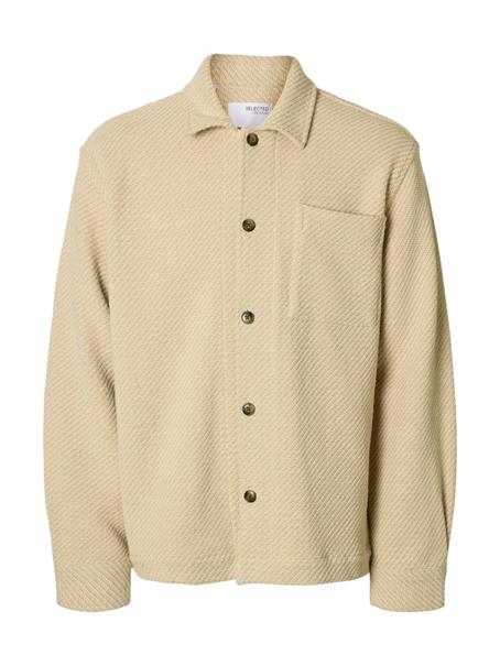 SLHREGFRED STRUCTURED OVERSHIRT egret
