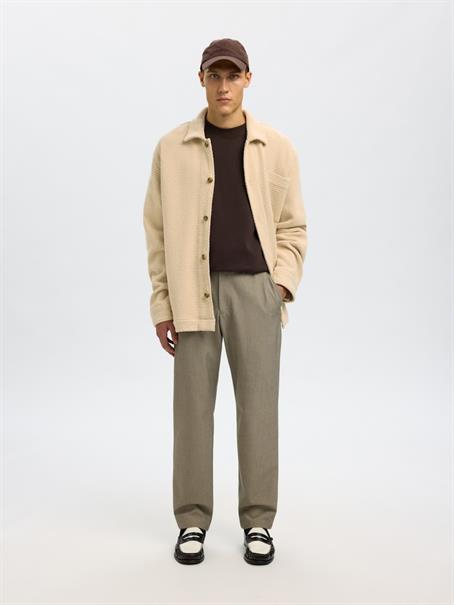 SLHREGFRED STRUCTURED OVERSHIRT egret