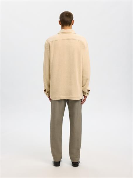 SLHREGFRED STRUCTURED OVERSHIRT egret