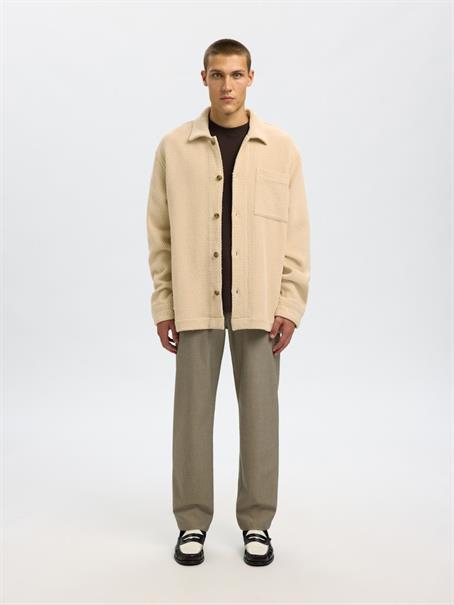 SLHREGFRED STRUCTURED OVERSHIRT egret