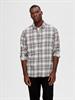 SLHREGOWEN-FLANNEL MIX SHIRT LS W egret