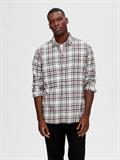 SLHREGOWEN-FLANNEL MIX SHIRT LS W egret