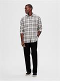 SLHREGOWEN-FLANNEL MIX SHIRT LS W egret