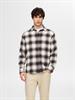 SLHREGOWEN-GRINDLE CHECK SHIRT LS chocolate torte