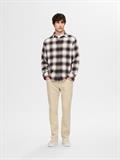 SLHREGOWEN-GRINDLE CHECK SHIRT LS chocolate torte