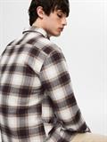 SLHREGOWEN-GRINDLE CHECK SHIRT LS chocolate torte