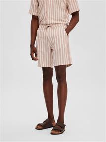 SLHREGSAL SHORTS egret-stripes
