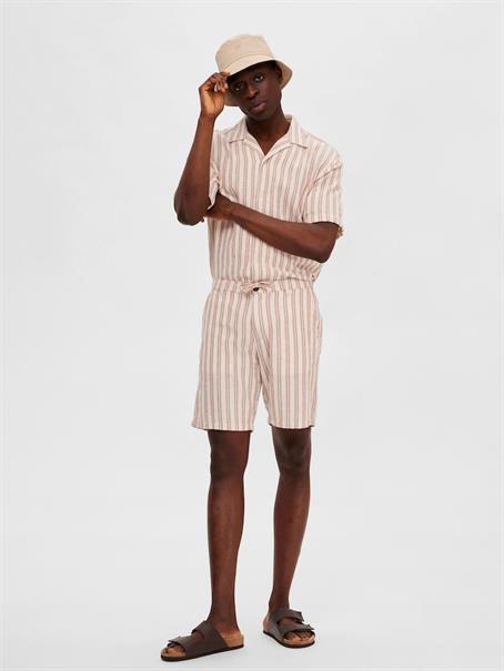 SLHREGSAL SHORTS egret-stripes