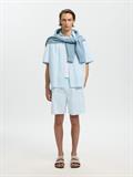 SLHREGSTUART SEERSUCKER SHORTS cashmere blue