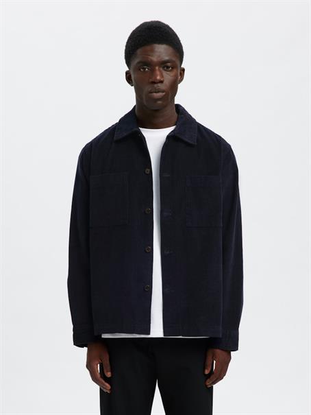 SLHREGTATE CORD OVERSHIRT sky captain