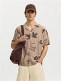 SLHREGTERRY AOP SS SHIRT bracken
