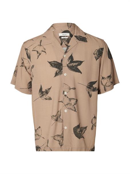 SLHREGTERRY AOP SS SHIRT bracken