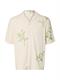 SLHREGTERRY AOP SS SHIRT egret