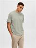 SLHRELAXCOLMAN SS O-NECK TEE B COLL desert sage