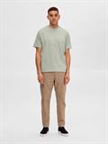 SLHRELAXCOLMAN SS O-NECK TEE B COLL desert sage