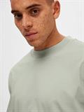 SLHRELAXCOLMAN SS O-NECK TEE B COLL desert sage