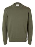 SLHROBERT LS KNIT MOCK NECK kalamata