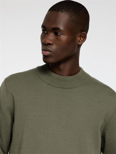 SLHROBERT LS KNIT MOCK NECK kalamata