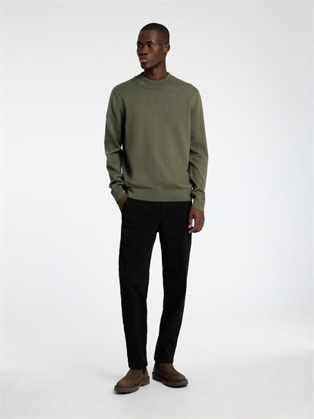 SLHROBERT LS KNIT MOCK NECK kalamata
