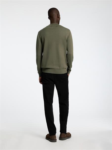 SLHROBERT LS KNIT MOCK NECK kalamata