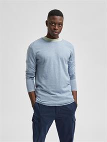 SLHROME LS KNIT CREW NECK B NOOS tradewinds