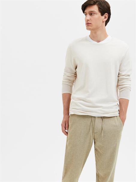 SLHROME LS KNIT CREW NECK NOOS angora