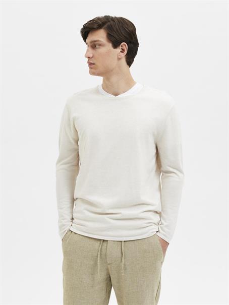 SLHROME LS KNIT CREW NECK NOOS angora