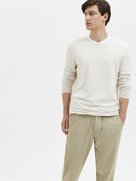 SLHROME LS KNIT CREW NECK NOOS angora