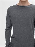 SLHROME LS KNIT CREW NECK NOOS anthracite-melange