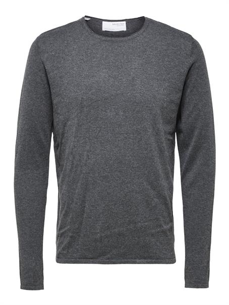 SLHROME LS KNIT CREW NECK NOOS anthracite-melange