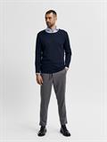 SLHROME LS KNIT CREW NECK NOOS dark sapphire