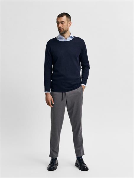 SLHROME LS KNIT CREW NECK NOOS dark sapphire