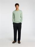 SLHROME LS KNIT CREW NECK NOOS iceberg green